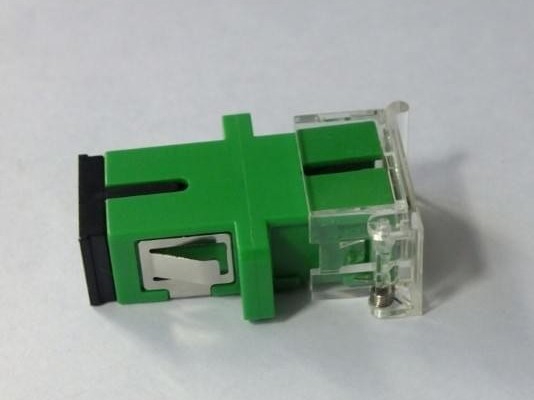 SC APC SM SX 有耳透明側(cè)翻蓋適配器