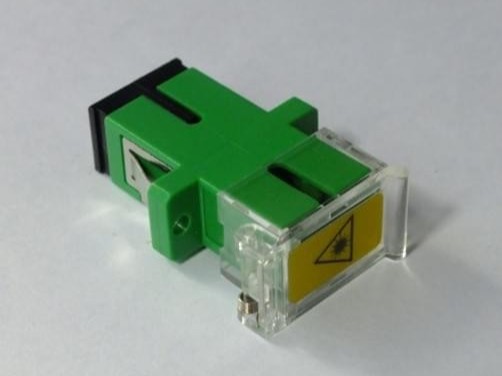 SC APC SM SX 有耳透明側(cè)翻蓋適配器