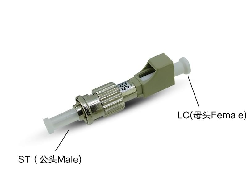 LC母-ST公光纖適配器