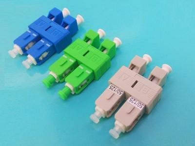 SC公-LC母雙工光纖適配器