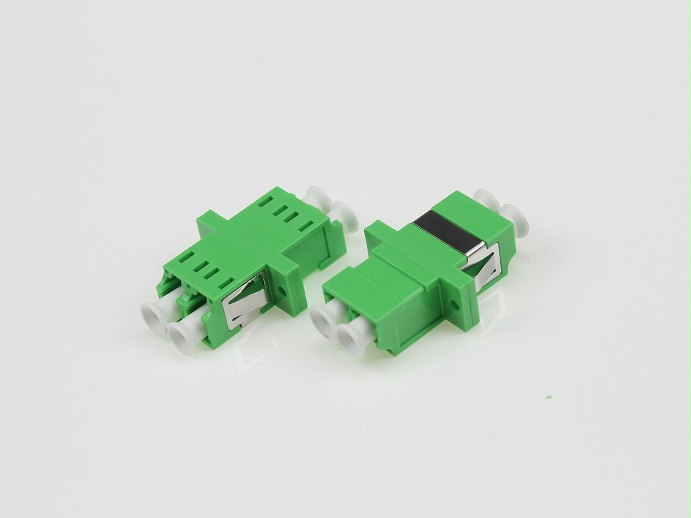 LC SM DX 有耳光纖適配器，法蘭盤