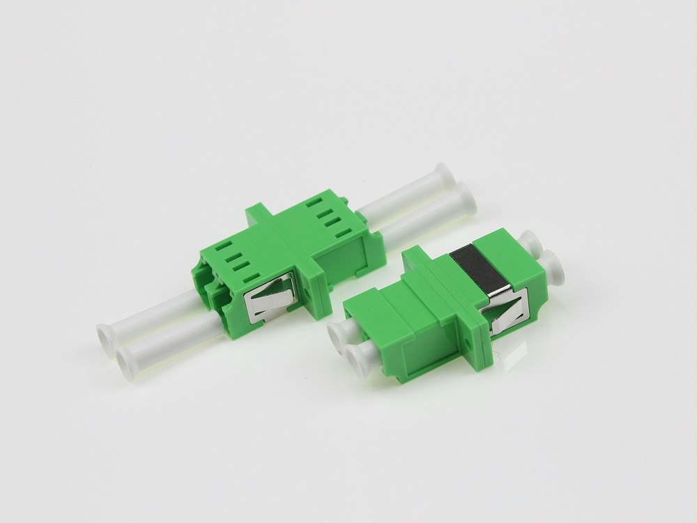 LC SM DX 有耳光纖適配器，法蘭盤