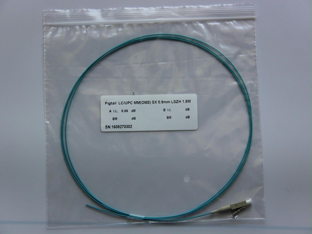 LC 0.9mm 萬兆單頭尾纖 光纖跳線