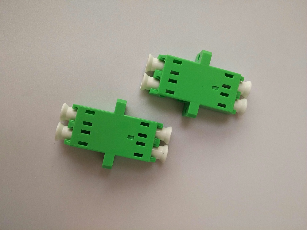 LC APC SM DX 一體光纖適配器，耦合器