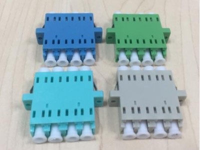 LC 4C 一體光纖適配器，耦合器
