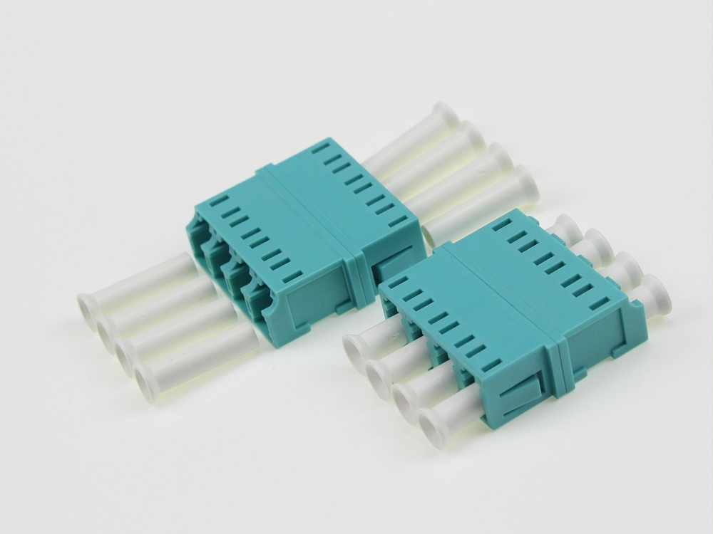 LC PC OM3 4C 無耳光纖法蘭盤