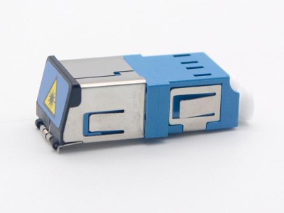 LC 單模 雙工 帶蓋光纖適配器，耦合器