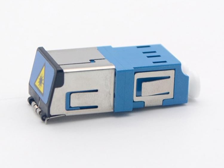 LC 單模 雙工 帶蓋光纖適配器，耦合器