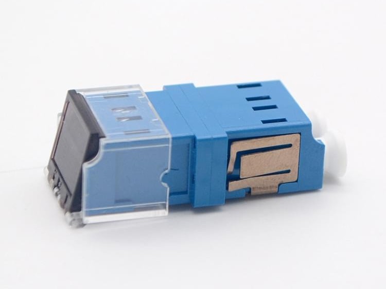 LC 單模 雙工 帶蓋光纖適配器，耦合器