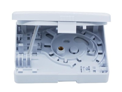 2口 帶螺絲孔光纖面板，86面板，光纖桌面盒