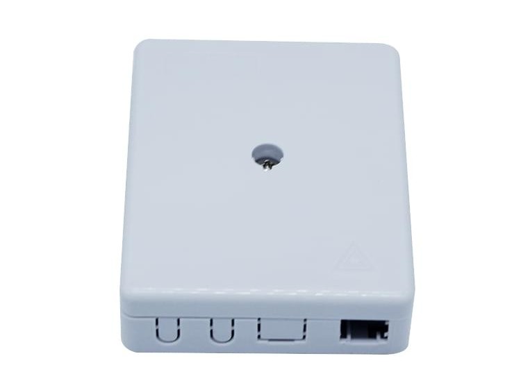 2口 帶螺絲孔光纖面板，86面板，光纖桌面盒