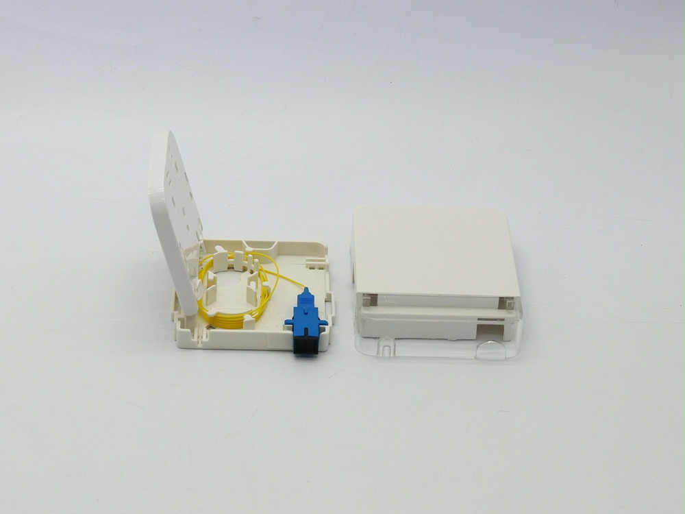 1口光纖面板，光纖桌面盒