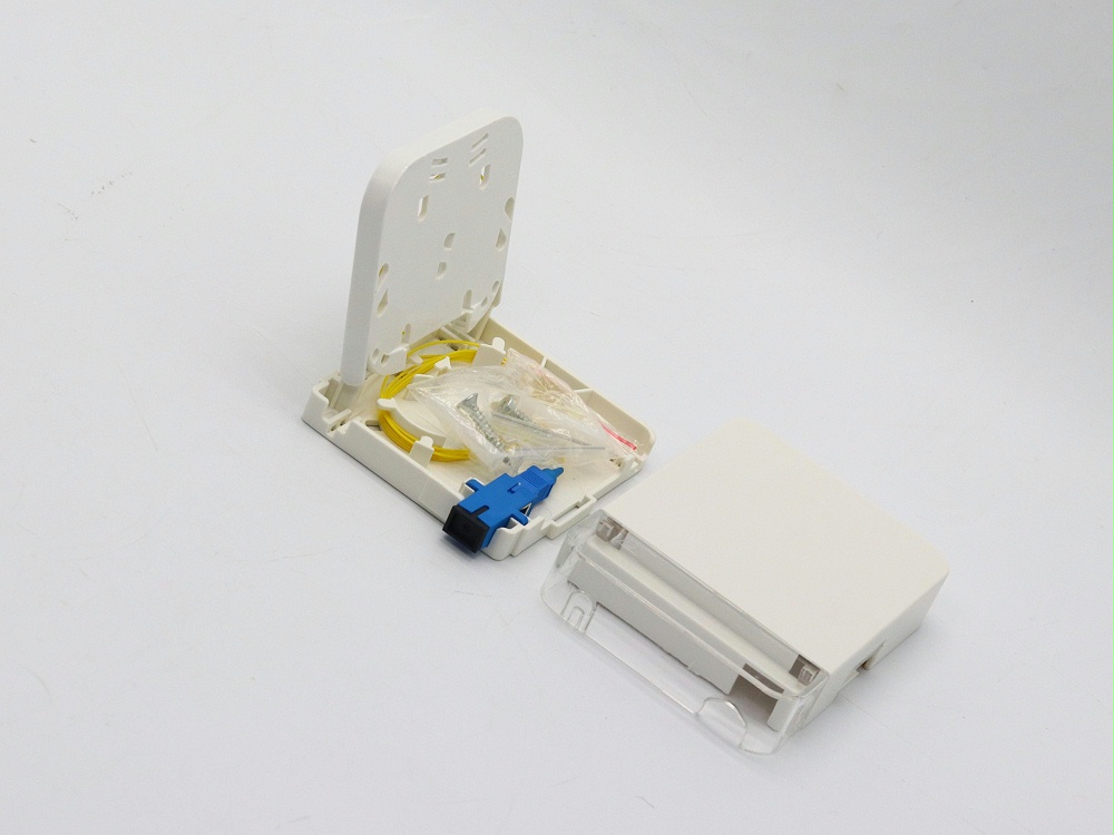 1口光纖面板，光纖桌面盒