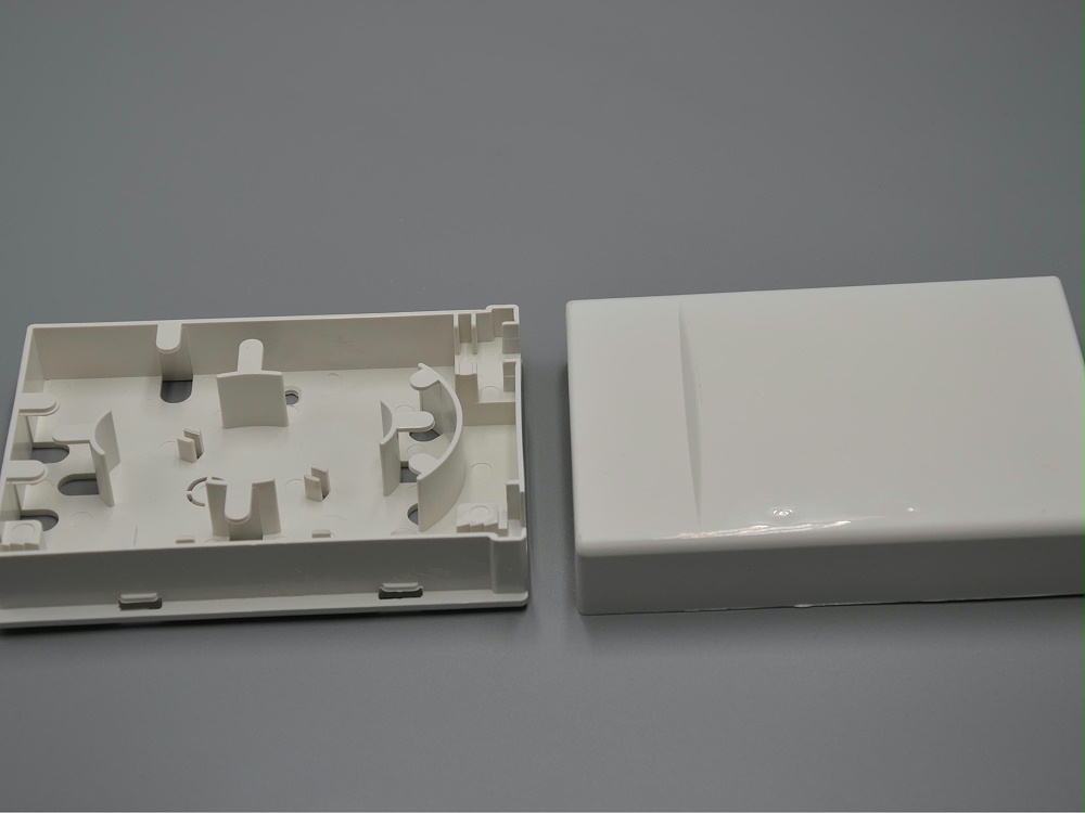 1口 帶堵頭 光纖面板，光纖桌面盒