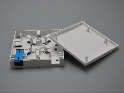 2口光纖面板，86面板，光纖桌面盒