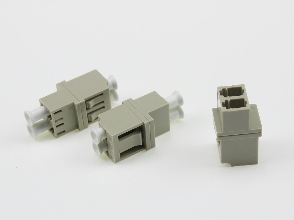 LC MM DX 光纖適配器，法蘭