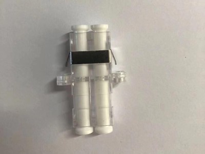LC SM DX 有耳透明光纖適配器，耦合器