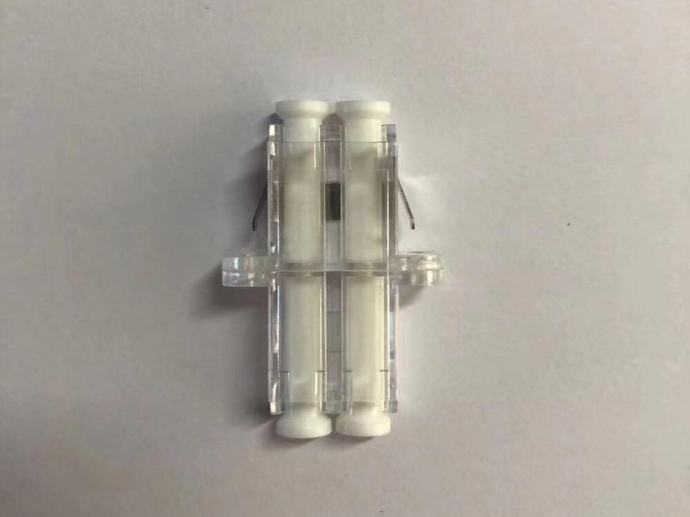 LC SM DX 有耳透明光纖適配器，耦合器